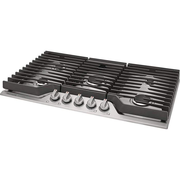 Cooktop Frigidaire Gallery GCCG3648AS Gas 5 elements presented by Corbeil