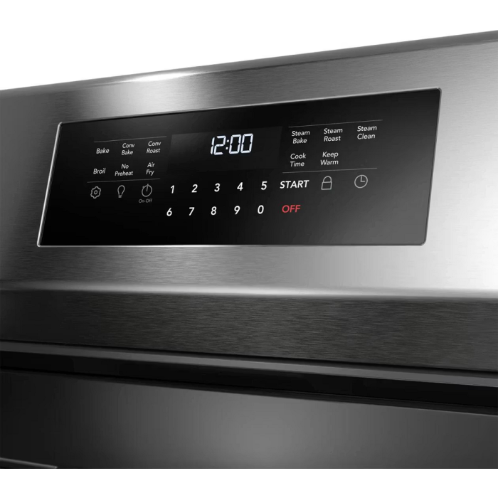 Cuisinière 30 Po. Gaz Frigidaire Gallery GCRG3059BF  Inox 5 bruleurs     Capacité 5.1 pieds cubes 18,000 Watts  largeur 30 pouces