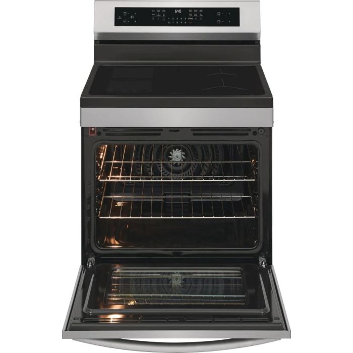 Cuisinière 30 Po. Induction Frigidaire Gallery GCRI306CBF  Inox 4 bruleurs     Capacité 5.3 pieds cubes 2,500 Watts  largeur 30 pouces