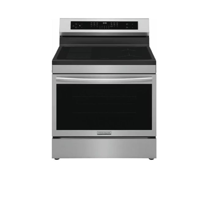 Cuisinière 30 Po. Induction Frigidaire Gallery GCRI306CBF  Inox 4 bruleurs     Capacité 5.3 pieds cubes 2,500 Watts  largeur 30 pouces