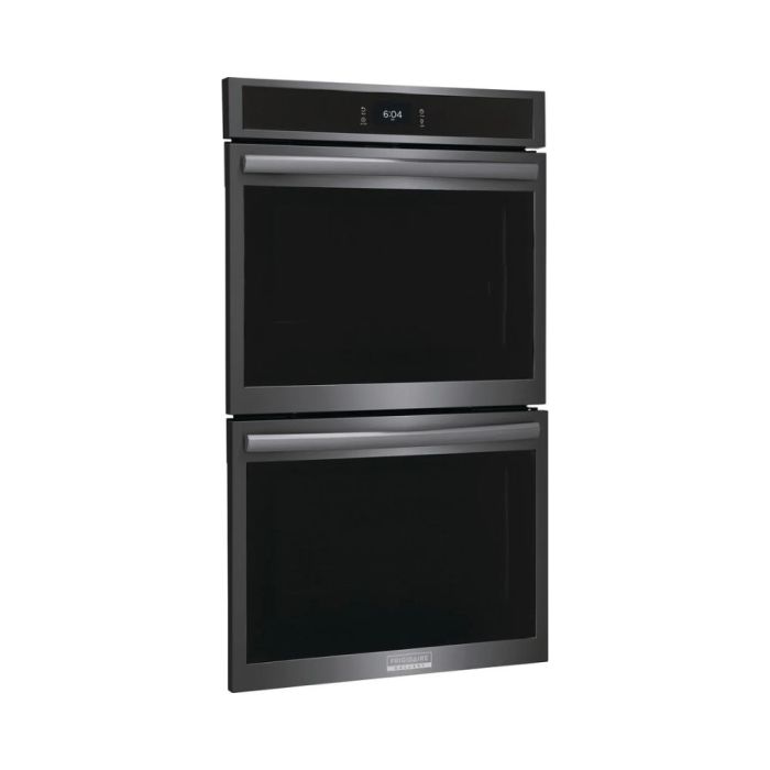 Wall oven  Frigidaire Gallery GCWD3067AD Black Stainless    Capacity  5.3 cubic feet  2500 Watts  Built-in Width 30 inches