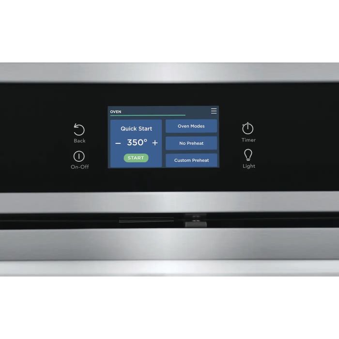 Wall oven  Frigidaire Gallery GCWS3067AF Stainless   Capacity  5.3 cubic feet  4000 Watts  Built-in Width 30 inches