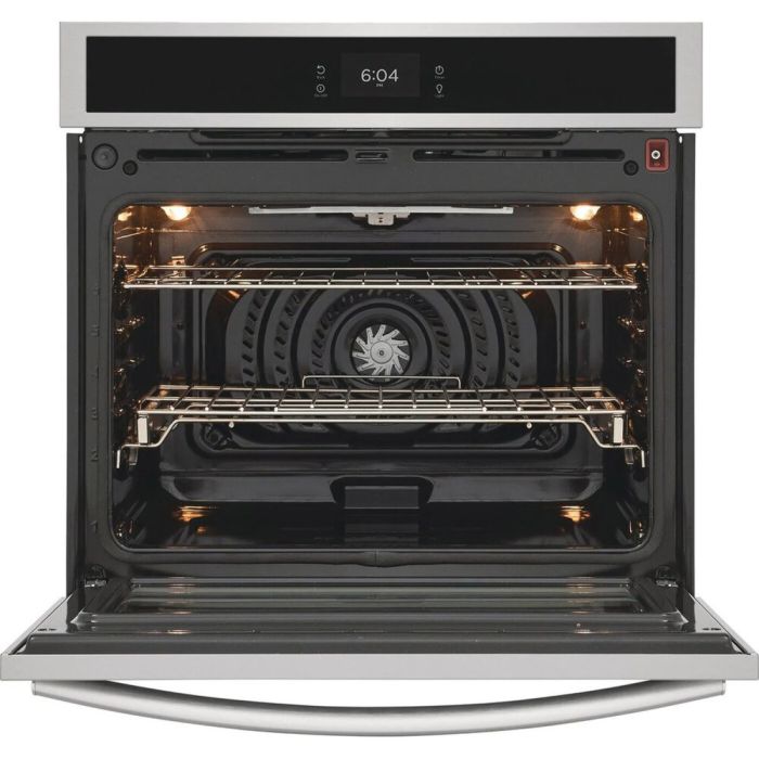 Wall oven  Frigidaire Gallery GCWS3070AF Stainless   Capacity  5.3 cubic feet  2,500 Watts  Built-in Width 30 inches