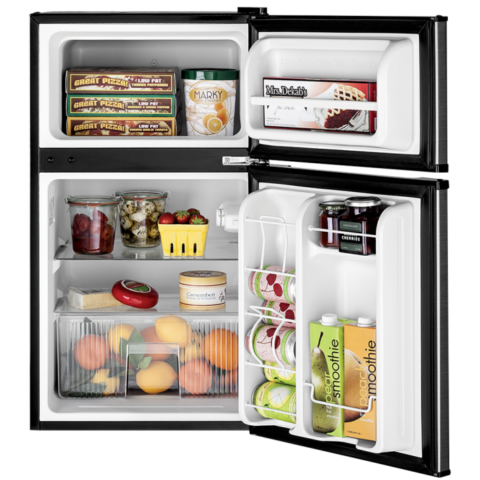 Refrigérateur GE GDE03GLKLB Inox Compact largeur 19 pouces Capacité 3.1 pieds cubes