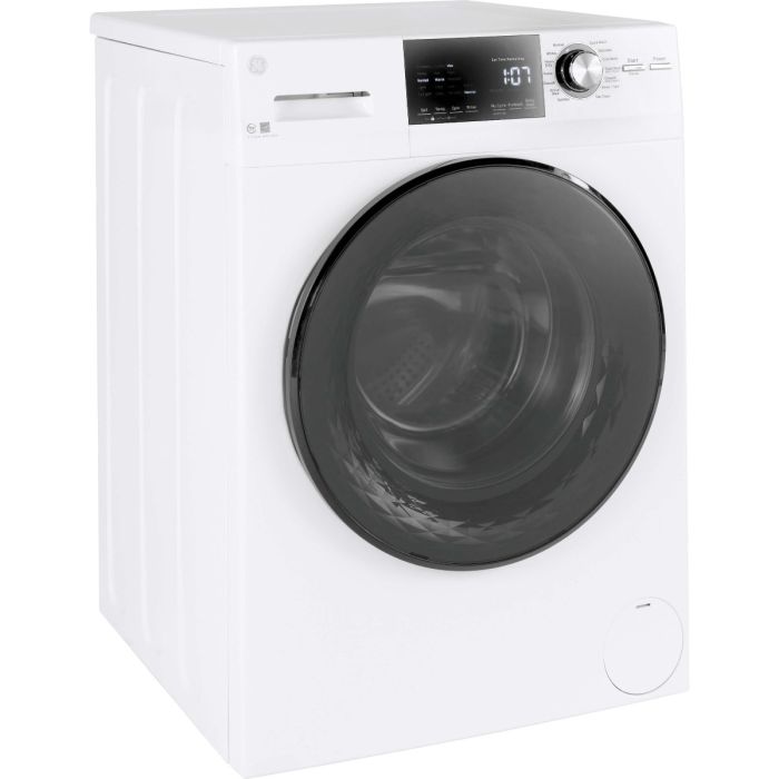 2.4 cu. ft. Front load Washer  GE GFW148SSMWW   Capacity  2.4 cubic feet  14 cycles   Stackable   Stainless Steel tub