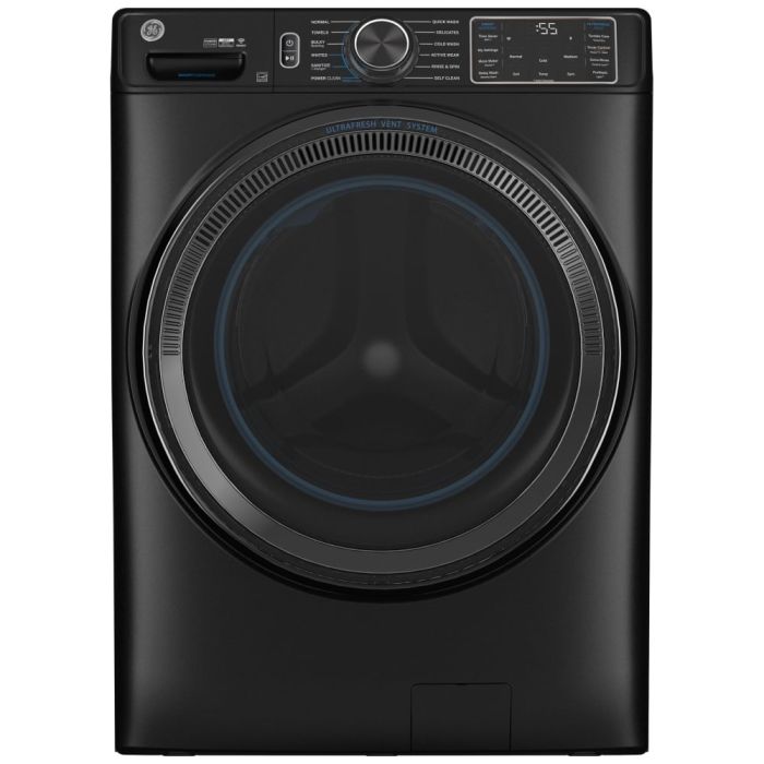5 cu. ft. Front load Washer  GE GFW655SPVDS   Capacity  5 cubic feet  12 cycles   Built-in   Stainless Steel tub