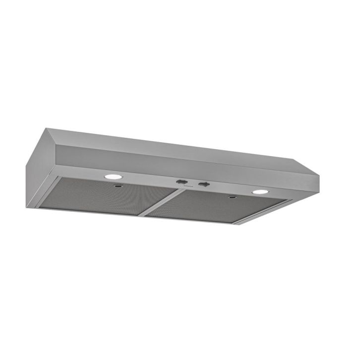Hotte Sous armoires 24 Po. 350 Pieds cubes par minute Broan GLA1243SS Inox Installation Encastrable  350 pieds cubes par minute