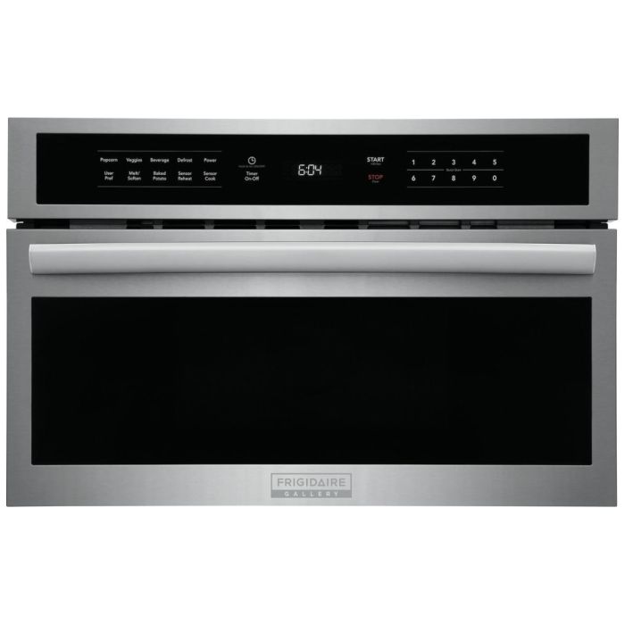 Micro-onde à hotte intégrée 1650 W 1.6 pi. cu. Frigidaire Gallery GMBD3068AF  Inox Capacité 1.6 pied cubic  puissance 1650 watt  Encastrable