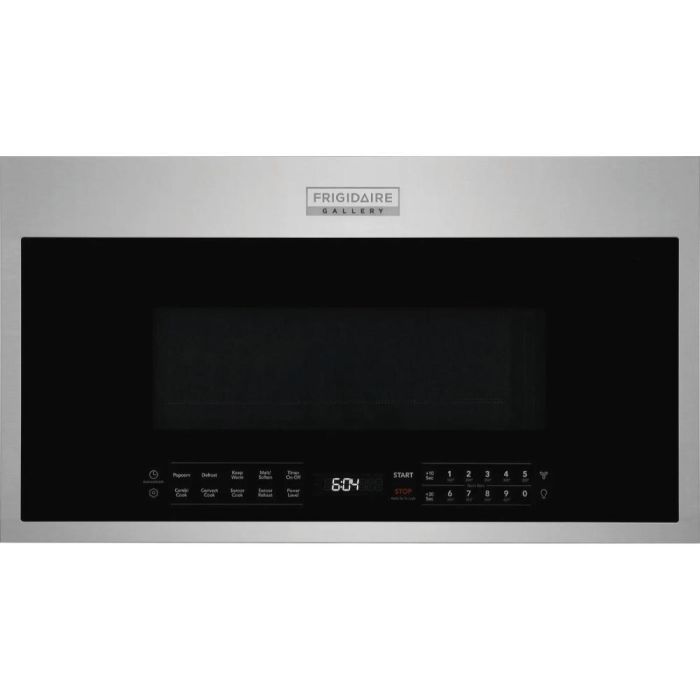 Micro-onde à hotte intégrée 900 W 1.9 pi. cu. Frigidaire Gallery GMOS196CAF  Inox Capacité 1.9 pied cubic  puissance 900 watt  Hotte sous cabinet