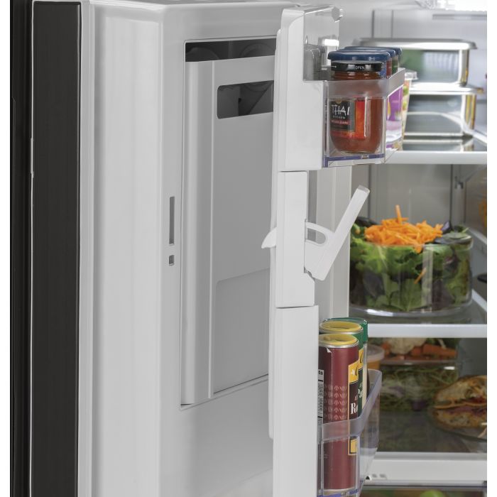 Refrigerator GE GNE27JGMBB Black  Capacity 27 cubic feet French Door   width 36 inches