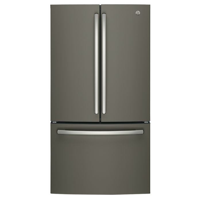 Refrigerator GE GNE27JMMES Slate  Capacity 27 cubic feet French Door   width 36 inches