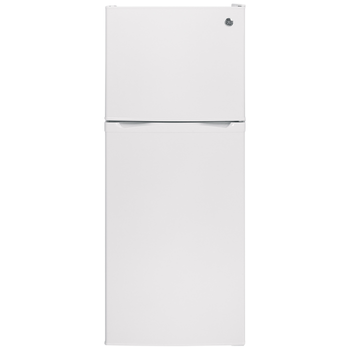 Refrigérateur GE GPE12FGKWW Blanc Congélateur en haut largeur 24 pouces Capacité 11.55 pieds cubes
