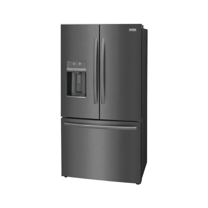 Refrigerator Frigidaire Gallery GRFC2353AD Black Stainless   Capacity 22.6 cubic feet French Door   width 36 inches