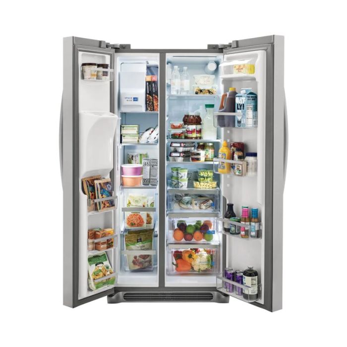 Refrigerator Frigidaire Gallery GRSS2352AF Stainless  Capacity 22.3 cubic feet Side by Side   width 34 inches