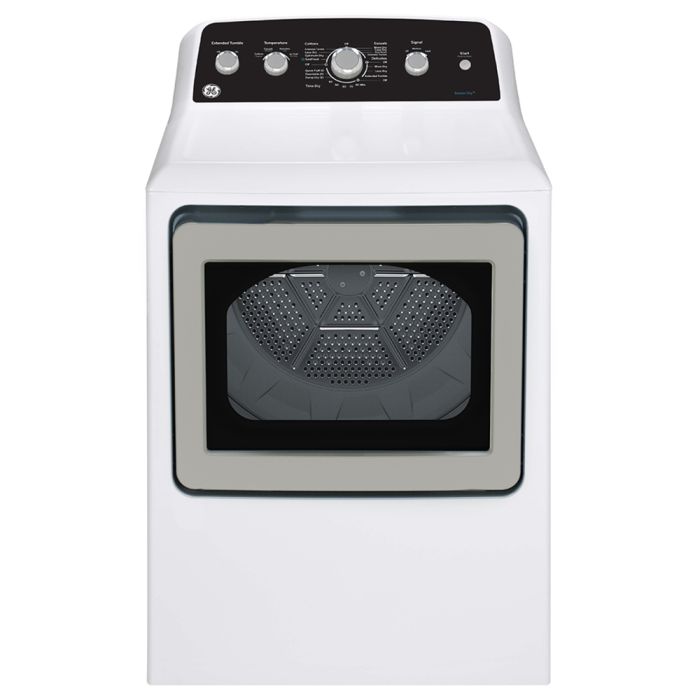 Sécheuse GE GTD49GBMRWS 7.2 pi. cu.   Capacité  7.2 pieds cubes  Cycles 7   Autoportant   Système de séchage Ventilé