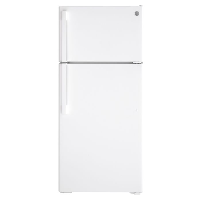 Refrigerator GE GTE17DTNRWW White  Capacity 16.6 cubic feet Top Freezer   width 28 inches