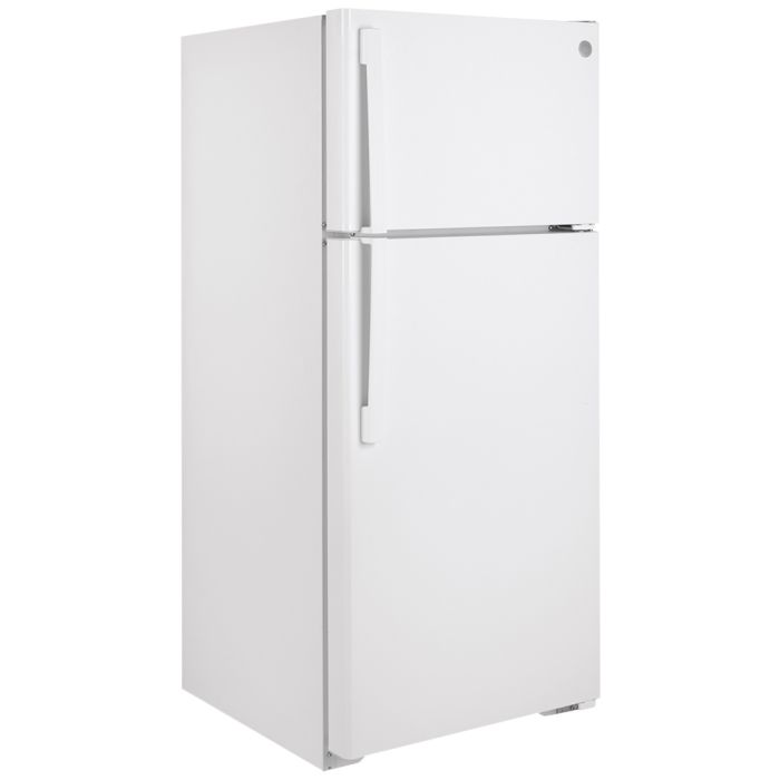 Refrigerator GE GTE17GTNRWW White  Capacity 16.6 cubic feet Top Freezer   width 28 inches