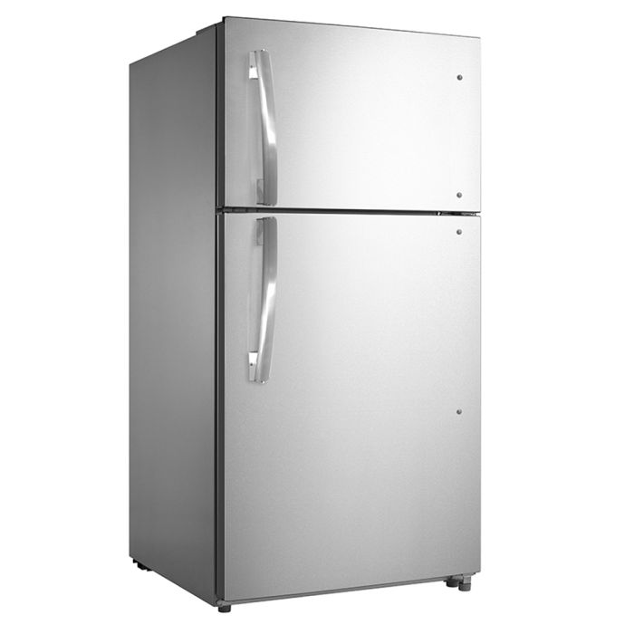 Refrigerator GE GTE18FSLKSS Stainless  Capacity 17.5 cubic feet Top Freezer   width 30 inches