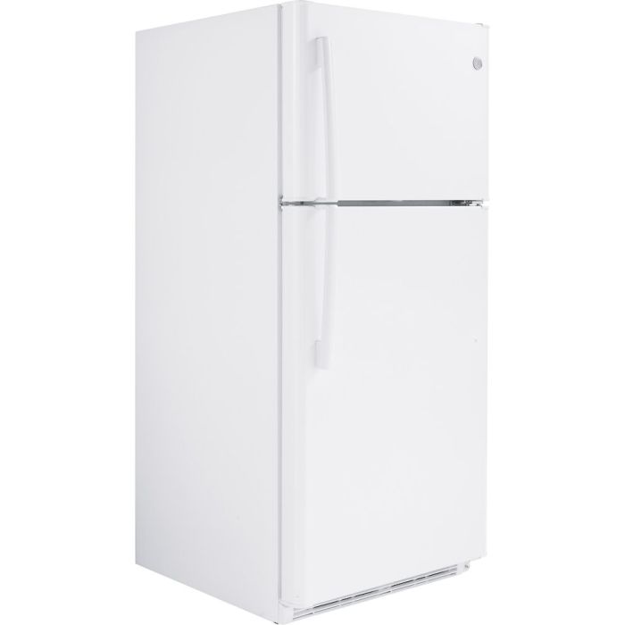 Refrigerator GE GTE18FTLKWW White  Capacity 17.5 cubic feet Top Freezer   width 28 inches