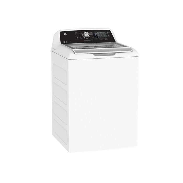 Laveuse GE Chargement vertical GTW681BMRWS 5.3 pi. cu.   Capacité 5.3 pieds cubes  14 cycles   Autoportant   cuve Acier Inoxydable