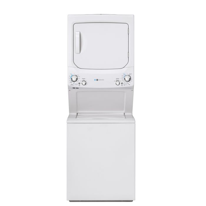 Laundry center GE, heat ventilated dryer, GUD27EEMNWW    Heat ventilated drying system width 27 inches