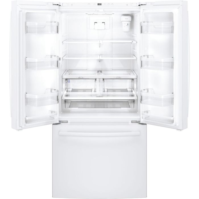 Refrigerator GE GWE19JGLWW White  Capacity 18.6 cubic feet French Door   width 33 inches