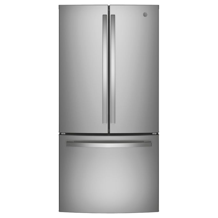 Refrigerator GE GWE19JYLFS Stainless  Capacity 18.6 cubic feet French Door   width 33 inches
