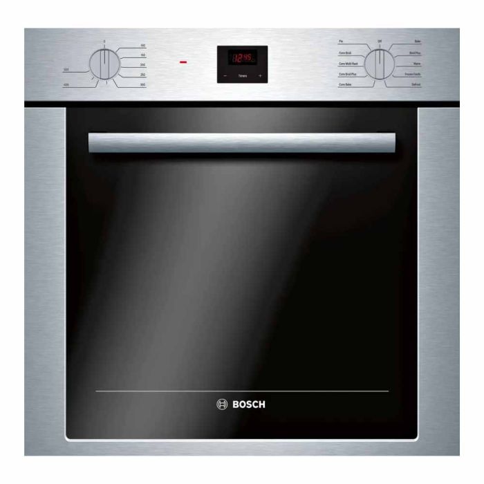 Wall oven  Bosch HBE5453UC Stainless   Capacity  2.8 cubic feet  1 300 W Watts  Built-in Width 24 inches