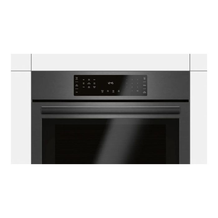 Wall oven  Bosch HBL8443UC Black Stainless    Capacity  4.6 cubic feet  2 400 W Watts  Built-in Width 30 inches