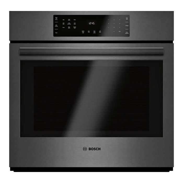 Four mural  Bosch HBL8443UC Inox Noir   Capacité  4.6 pieds cubes  2 400 W Watts  Encastrable largeur 30 pouces
