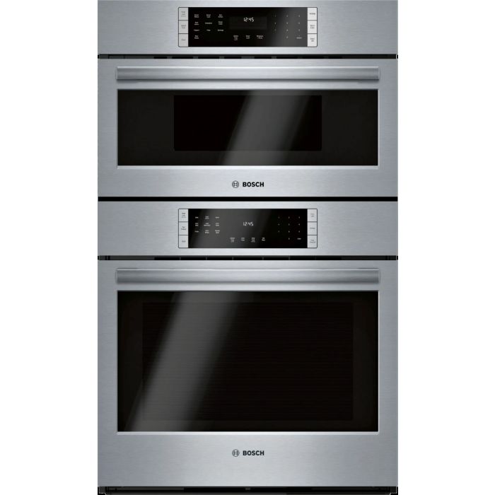 Oven Combo Bosch HBL8753UC  in Stainless  Oven 1 Convection Microwave Oven 2 True European Convection Built-in width 29