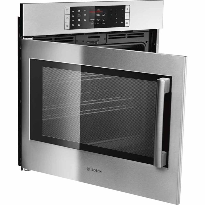 Four mural  Bosch HBLP451LUC Inox   Capacité  4.6 pieds cubes  2 400 W Watts  Encastrable largeur 30 pouces