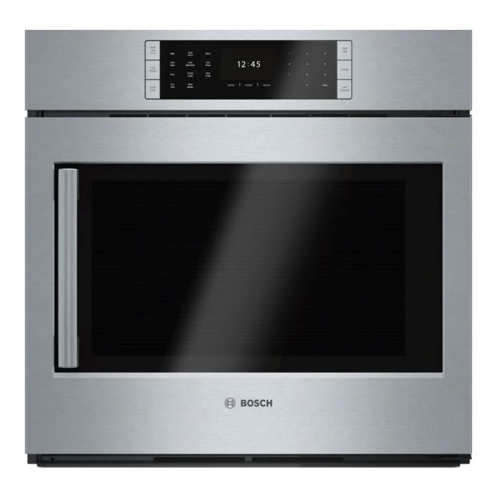 Four mural  Bosch HBLP451RUC Inox   Capacité  4.6 pieds cubes  2 400 W Watts  Encastrable largeur 29 pouces