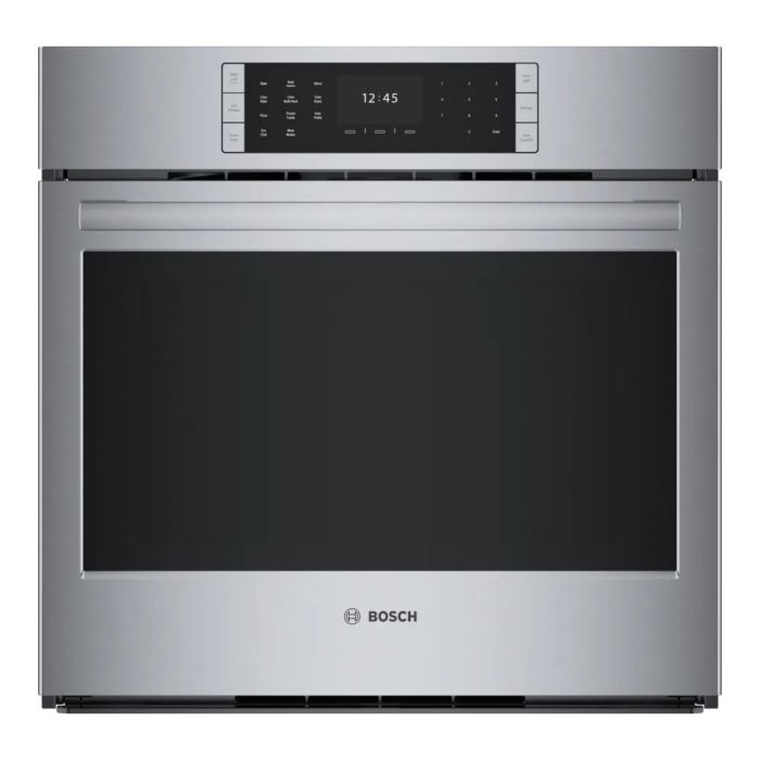 Four mural  Bosch HBLP454UC Inox   Capacité  4.6 pieds cubes  2 400 W Watts  Encastrable largeur 30 pouces