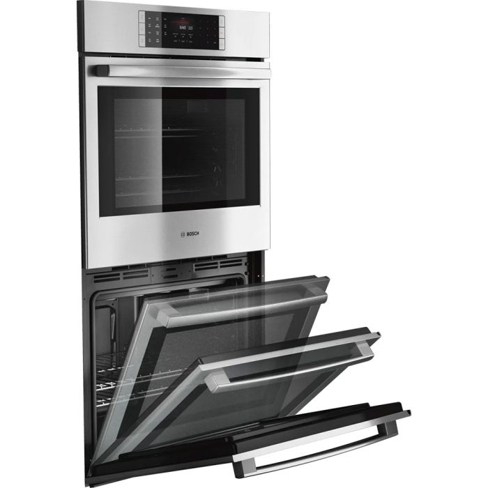 Four mural  Bosch HBLP651UC Inox   Capacité  4.6 pieds cubes  2 400 W Watts  Encastrable largeur 29 pouces