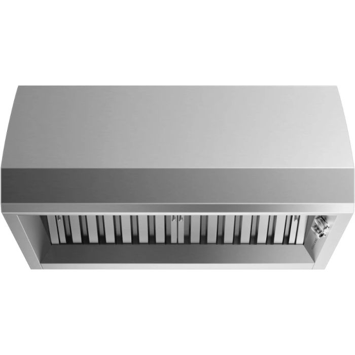 Hotte 36 Po. 600 Pieds cubes par minute Fisher & Paykel HCB36-6 N Inox Installation Montage mural  600 pieds cubes par minute