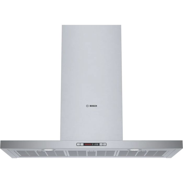 Hotte Cheminée 36 Po. 600 Pieds cubes par minute Bosch HCB56651UC Inox Installation Montage mural  600 pieds cubes par minute