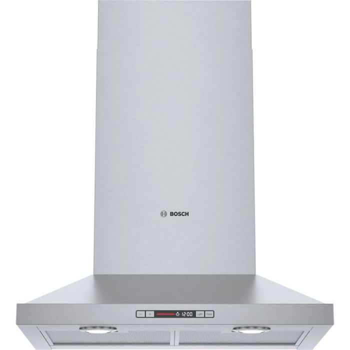 Hotte Cheminée 24 Po. 300 Pieds cubes par minute Bosch HCP34E52UC Inox Installation Montage mural  300 pieds cubes par minute