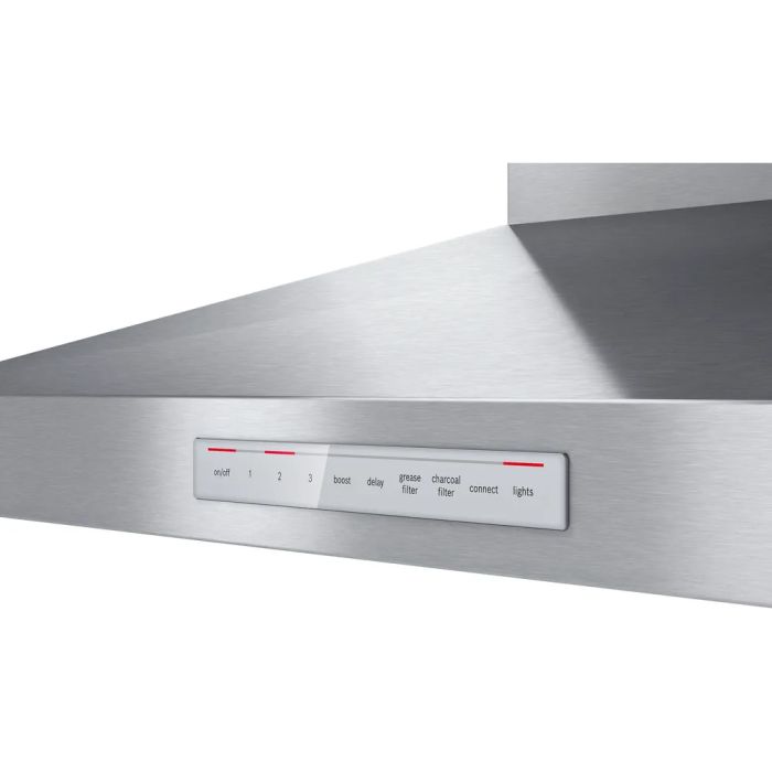 36 In. Chimney Hood  600 Cubic feet per minute Bosch HCP56652UC Stainless  Wall-mount  600 cubic feet per minute