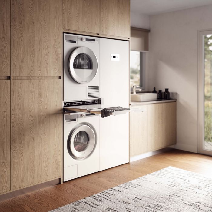 Asko Double étagère HDB1153W Blanc 24 po. en Blanc présenté par Corbeil Electroménager