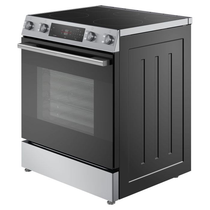 Cuisinière 30 Po. Plaque chauffante Bosch HEF1050MC  Inox 5 bruleurs     Capacité 5.8 pieds cubes 13,500 / 10,200 Watts  largeur 30 pouces