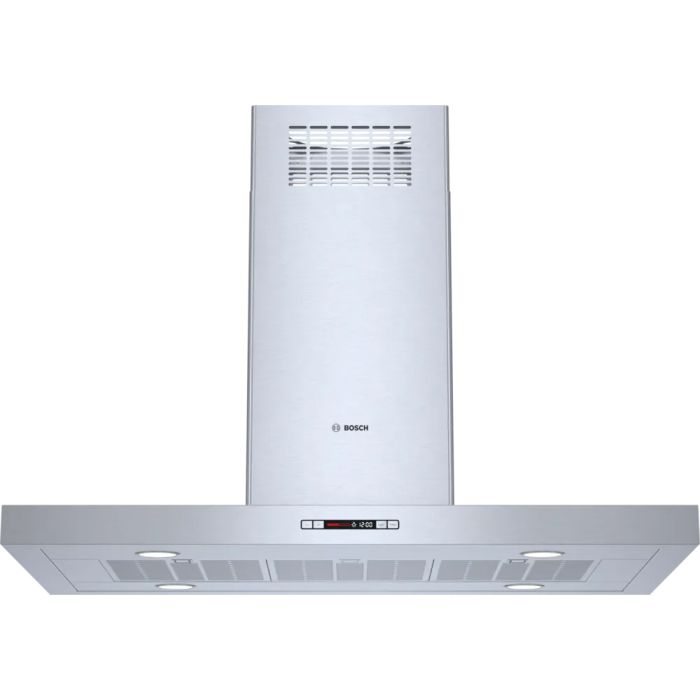 43 In. Chimney Hood  600 Cubic feet per minute Bosch HIB82651UC Stainless  Island  600 cubic feet per minute