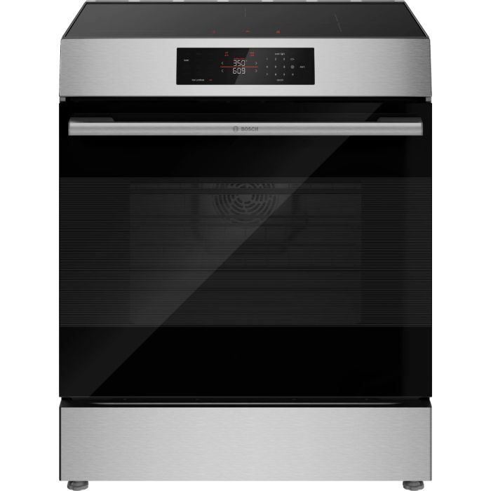 30 In. Ceramic Glass Range Bosch HIF3050MC  Stainless  4 Burners     Capacity 5.8 cubic feet   Width 30 inches