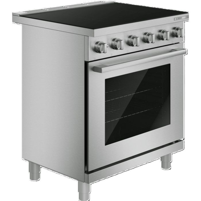 Cuisinière 30 Po. Induction Bosch HIS5057C  Inox 4 bruleurs       largeur 30 pouces