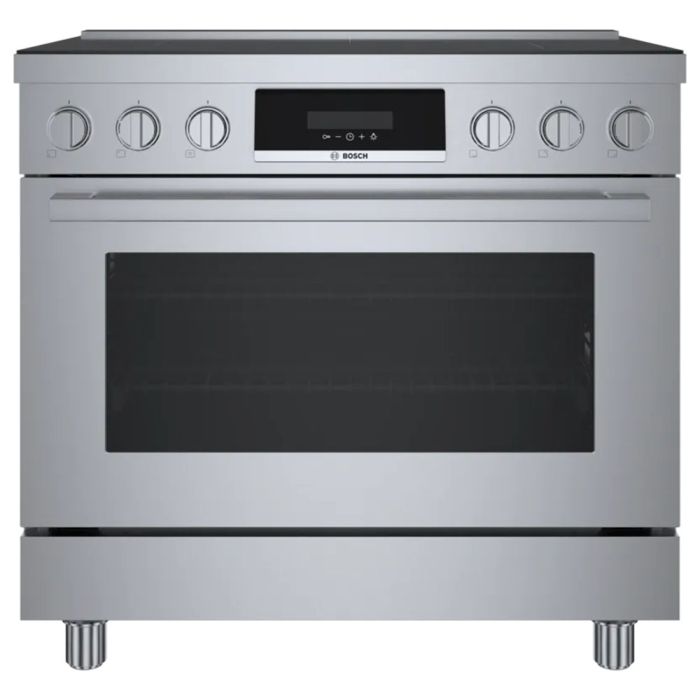 36 In. Induction Range Bosch HIS8655C  Stainless  5 Burners     Capacity 3.7 cubic feet  1 700 W Watts  Width 36 inches