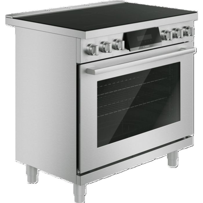 Cuisinière 36 Po. Induction Bosch HIS8657C  Inox 5 bruleurs       largeur 36 pouces