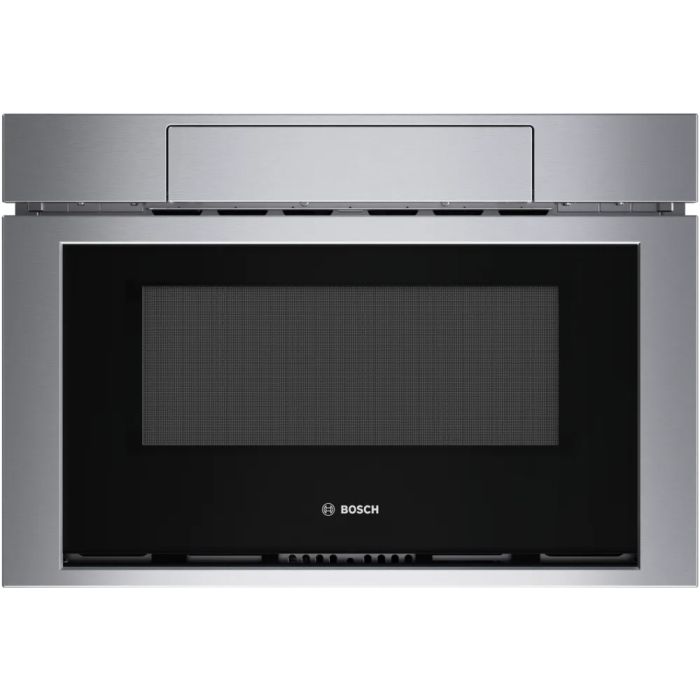 Microwave 950 W 1.2 cu. ft. Bosch HMD8454UC  Stainless Capacity 1.2 cubic feet  power 950 watt  Built-in