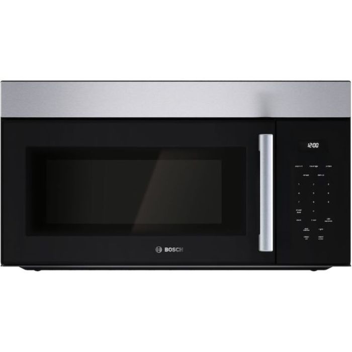 Micro-onde à hotte intégrée 1550 W 1.7 pi. cu. Bosch HMV1055C  Inox Noir Capacité 1.7 pied cubic  puissance 1550 watt  Hotte sous cabinet