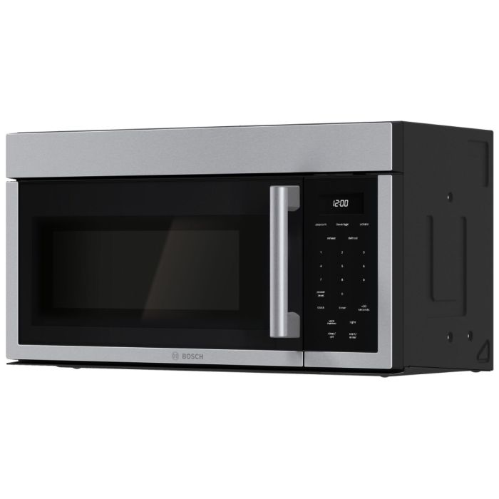 Microwave 1550 W 1.7 cu. ft. Bosch HMV3055C  Stainless Capacity 1.7 cubic feet  power 1550 watt  Over the Range