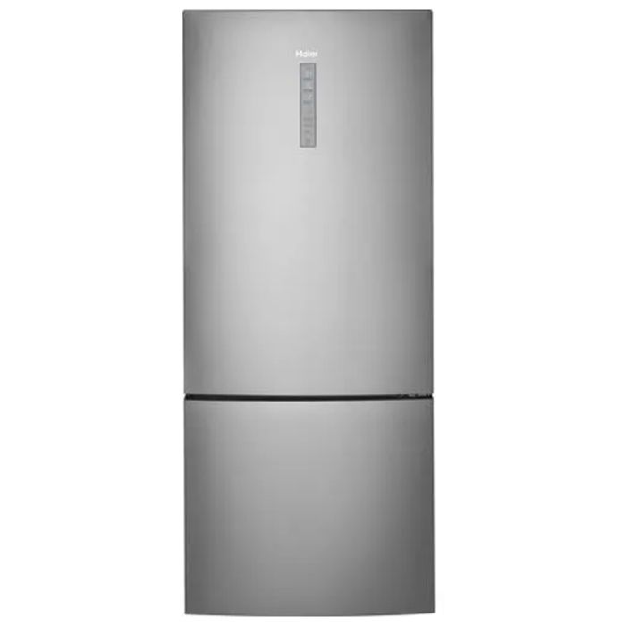 Refrigérateur Haier HRB15N3BGS Inox Congélateur en bas / porte largeur 28 pouces Capacité 15 pieds cubes